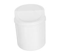 Cabilock Mini Papelera de Escritorio con Tapa Giratoria Pequeña Papelera de Plástico para Cocina Oficina y Baño para Reducidos y Uso Personal