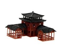 Cabilock Mini Pavilion Figurine Escultura de Pagoda Miniatura de Chino Japonés para Micro Paisajismo Accesorio Zen para Acuarios y Oficinas Decoración para Hadas y Maquetas de Casitas