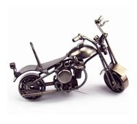 Cabilock Modelo de Motocicleta Diseño Único en Tono Bronce de Metal Vintage y Tamaño Miniatura para Decoración del Hogar Adecuado para Amantes de Motos