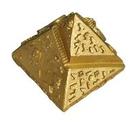 Cabilock Modelo de Pirámide Egipcia Vintage Grande, Decoración Retro de Resina, Figura Escultórica Artesanal, para Oficina y Hogar, Adorno de Escritorio y Colección Decorativa