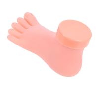 Cabilock Modelo de Práctica de Uñas de Pie de Vinilo Khaki, Herramienta Ligera Buena Elasticidad para Mejorar Habilidades de Manicura Profesional