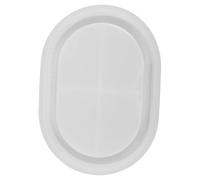 Cabilock Molde de Silicona Ovalado para Bandejas DIY Molde Resistente y Flexible para Resina Epoxy Creación de Platos Detallados para Decoración y Manualidades Creativas