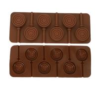 Cabilock Molde De Silicona Para Piruletas 2 Piezas Flexible Molde Para Hornear Bombones Y Galletas Fácil De Limpiar Para Repostería Y Dulces Caseros
