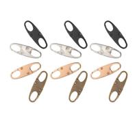 Cabilock Mosquetones Pequeños de Aleación Cierre de Doble Apertura, Clips de Cremallera Antirrobo para Mochila y Equipaje, 12 Piezas, Accesorios Seguros para Senderismo y Viajes