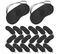 Cabilock Ojos de Poliéster Negro, 20 Piezas, Cubre Ojos para Dormir Mejor y Aliviar Presión, Adecuado para Uso Nocturno y Conferencias