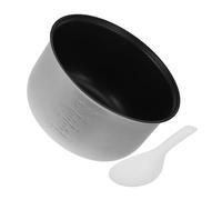 Cabilock Olla Arrocera Antiadherente de 3 L Recipiente de Repuesto Aleación de Aluminio Diseño Multiusos para Cocinar Arroz y Pasteles Accesorio para Olla Eléctrica