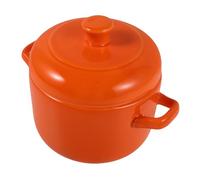 Cabilock Olla de cerámica para estofado: Olla china de cerámica con tapa - Tazón multifuncional de 600 ml para sopas, huevos, natillas, cereales y gachas