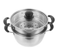 Cabilock Olla Práctica y Conveniente de Acero Inoxidable de Vapor para Sopa Gran Capacidad para Cocinar al Vapor Varios estilos Hogar Varios estilos