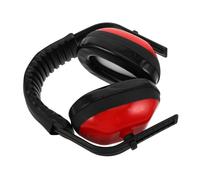 Cabilock Orejeras De Seguridad Cancelación De Ruido, Orejeras Ajustables Para Protección Auditiva, Acolchadas y Resistentes, Ideales Para Estudio, Sueño y Uso Prolongado, Color Rojo