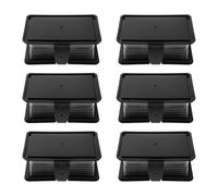 Cabilock Organizador de 6 gomas para el pelo: soporte portátil de viaje para baño, organizador de almacenamiento, dispensador de hisopos de algodón, caja de accesorios para el pelo para niños con