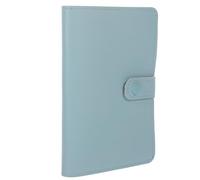 Cabilock Organizador de Brocas para Taladro de Uñas 37 Agujeros Bolsa Plegable Azul Claro Almacenamiento Multifuncional para Herramientas de Manicura y Salón de Uñas Portátil