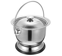 Cabilock Orinales Infantiles Orinal Adulto Ni?os inoxidable Spittoon engrosado de la cámara de la cámara de adultos cubierto de la orinal Para Adultos Orinal Orinales Adulto