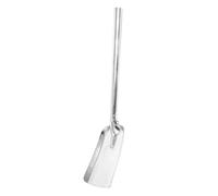 Cabilock Pala para Chimenea de Hierro Fundido Resistente con Mango Pala Cenizas Ergonómica para Carbón Leña y Barbacoas Herramienta Multiusos para Limpieza de Estufas y Fogatas