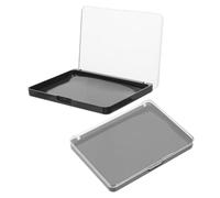 Cabilock Paleta de Maquillaje Magnética Vacía 2 Piezas con Tapa Transparente, Caja de Almacenamiento para Sombras, Iluminadores y Rubores, Plástico Duradero, Adecuado para Viaje y Uso