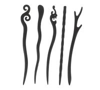 Cabilock Palillos Pelo Vintage Chinos 5 Piezas Tamaño Estándar Horquilla De Madera De Sándalo Para Mujer Accesorios Tradicionales Para Moños y Eventos Culturales