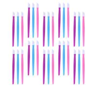 Cabilock Palitos de Manicura 150 Piezas Empujador de Cutículas de Plástico Colores Rosa Azul y Morado para Cuidado y Decoración de Uñas Herramientas Profesionales para Uso en Salones