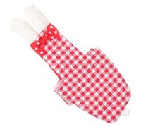 Cabilock Pañal para Loros Reutilizable de Algodón, Talla S Rojo a Cuadros, Traje de Vuelo para Pájaros Pequeños como Periquitos y Palomas, Protector Lavable para Uso Diario en Suministros
