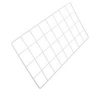 Cabilock Panel De Rejilla Metálica De Pared 40x20 Cm Metal Hierro Robusto Color Gris Claro Almacenamiento Colgante para Decorar Oficina Dormitorio y Sala De Estar