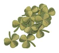 Cabilock Parche Bordado de Hojas Verdes Adhesivo Termoadhesivo 10 Piezas para Planchar y Coser, Apliques del Día de San Patricio para Ropa, Bolsos y Decoración DIY