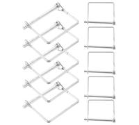 Cabilock Pasador de Enganche de Remolque M6X70 10 Piezas Pasador de Acoplamiento de Seguridad Metálico Resistente para Accesorios Agrícolas y Recambios de Tractores Pin de Bloqueo para