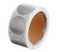 Cabilock Pegatinas Adhesivas Redondas Prácticas y Removibles de Pvc Plateadas 300 Unidades en 1 Rollo para Manualidades DIY y Marcapáginas