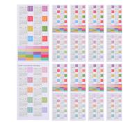 Cabilock Pegatinas Autoadhesivas de Calendario 2026 Pestañas Mensuales para Planificador y Organizador, Mini Etiquetas Divisoras de Índice para Cuadernos y Archivos, 10 Juegos (2 Hojas