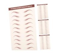 Cabilock Pegatinas para Cejas 3d Realistas Impermeables 4 Hojas Tamaño Estándar para Mujer y Hombre Maquillaje Natural Transferencia de Agua