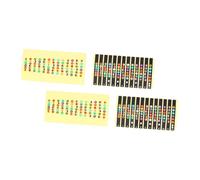 Cabilock Pegatinas para Diapasón de Guitarra Removibles sin Dejar Marcas en Pvc Resistentes al Agua, 4 Piezas en Varios Colores Color Aleatorio Ideales para Principiantes Que Aprenden