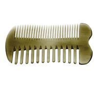 Cabilock Peine de Cuerno de Buey Doble Cara Masajeador 1 Unidad Tamaño Mediano Antiestático para Cuidado del Cuero Cabelludo Cabello Mixto Uso Diario
