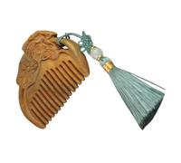 Cabilock Peine De Sándalo Para Cabello Humano Peine De Madera Con Diseño De Flor De Loto Desenredante De Cabello Para Mujeres y Hombres Portátil Para Uso Diario El Hogar Viaje
