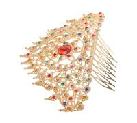 Cabilock Peineta De Estilo Étnico Para Niñas Horquilla De Boda Gemas De Imitación Accesorios Cabello De Fiesta Tocado De Ceremonia Diseño Asiático Tradicional