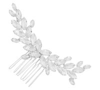 Cabilock Peineta para Novia de Aleación de Zinc Rhinestone Plata | Accesorio Elegante y Ligero, Ajuste Seguro y Cómodo, Adecuado para Bodas y Eventos Obsequios