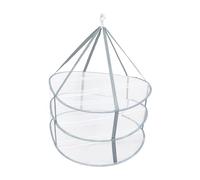 Cabilock Perchero Plegable Multifuncional con Malla de Secado para Ropa y Calcetines Diseño Antiviento Ahorro de Espacio para Hogar Balcón y Lavandería