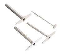 Cabilock Perforadoras de Tapones de Caucho para Laboratorio, 4 Piezas de Acero Resistente Mango Largo, Herramienta Manual para Perforar Agujeros en Tapones de Goma en Experimentos