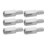 Cabilock Pernos de Extensión para Ruedas de Bicicleta 6 Pcs Acero Resistente Soporte Lateral en L Kit Arandelas para Ruedas de Entrenamiento Eje Trasero Largo Adecuado para Bicicletas