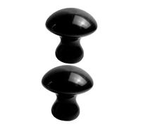 Cabilock Piedras de Masaje Facial Gua Sha en Forma de Hongo 2 Piezas Negro Herramienta de Masaje Belleza Relajante para Adultos y Adolescentes Cuidado Piel Spa