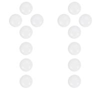 Cabilock Piedras Planas De Vidrio para Go Ajedrez Niños Tamaño Mini Blanco, Piezas De Ajedrez Cristal para Juegos De Estrategia y Obsequio, Accesorios De Tablero