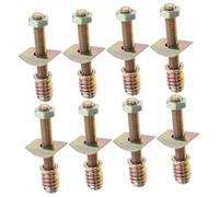 Cabilock Piezas Marco Cama Pernos M8 y Tuercas De Hierro Resistentes, Kit De Herrajes 8 Piezas, Compatibles Cuna y Cama, Adecuado Para Reparaciones y Ensamblajes