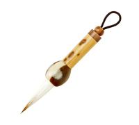 Cabilock Pincel de Caligrafía China Portátil Mini de Pelo Simulado de Cuerno de Buey Pincel para Escribir y Pintar Acuarela Colgante Práctico para Dibujo y Pintura en Tinta China