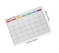 Cabilock Pizarra Blanca Magnética Borrable A3 para Nevera Calendario Mensual Imán para Planificar Tablero de Mensajes y Lista de Tareas Planificador Horario Reutilizable para Cocina