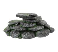 Cabilock Plataforma para Tortugas de Resina Rampa y Cueva Decorativa, CREA un Ambiente Cálido y Seguro para Tortugas en Acuarios y Hábitats de Reptiles
