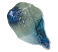 Cabilock Plato y Fácil de Limpiar de Cerámica Forma de Concha de Ostra Pequeño para Servir Frutas y Salsa, Diseño Elegante Adecuado para Restaurantes y Comedor