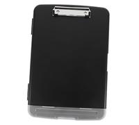 Cabilock Portapapeles con Almacenamiento Lateral Clip Resistente Doble Compartimento para Enfermeras y Oficina Carpeta Abs Pesado para Documentación y Papelería