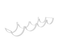 Cabilock Portarrollos De Papel Higiénico De Pared 4 Niveles Forma De Almacenamiento Higiénico Decorativo para Baño y Cocina Soporte Metálico Blanco Funcional