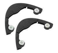 Cabilock Protector Anticolisión para Patineta Doble, Funda Protectora Negra para Bordes y Extremos, 2 Piezas de Goma Resistente para Cubierta de Longboard, Protección para Deportes al Aire