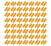 Cabilock Protector de Dedos Antideslizante Látex Naranja M 100 Unidades Cubierta Reutilizable para Laboratorio y Oficios