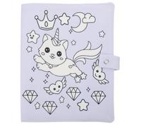 Cabilock Protector de Libros de Tela Lavable Funda Resistente y Antiarañazos para Cuadernos y Libros Escolares Diseño con Patrón de Gato para Uso Diario y Protección Duradera