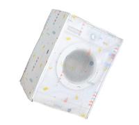 Cabilock Protector Impermeable Para Lavadora y Secadora Tapa Exterior Lavadora Secadora Cubierta De Lavadora Transparente a Prueba De Agua Cubierta De Lavadora Impermeable Ventilador Cubrir