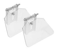 Cabilock Protector Ocular Transparente Pequeño para Amoladora Kit de Repuesto 2 Lentes y Escudo Protector de Banco Accesorio de Cubierta Angular para Seguridad Industrial