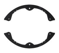 Cabilock Protectores de Bordes para Snowboard 2 Piezas Medianos Negros Tira Protectora de Goma Diseño Curvo para Monopatín y Longboard Accesorio Resistente para Deportes de Invierno